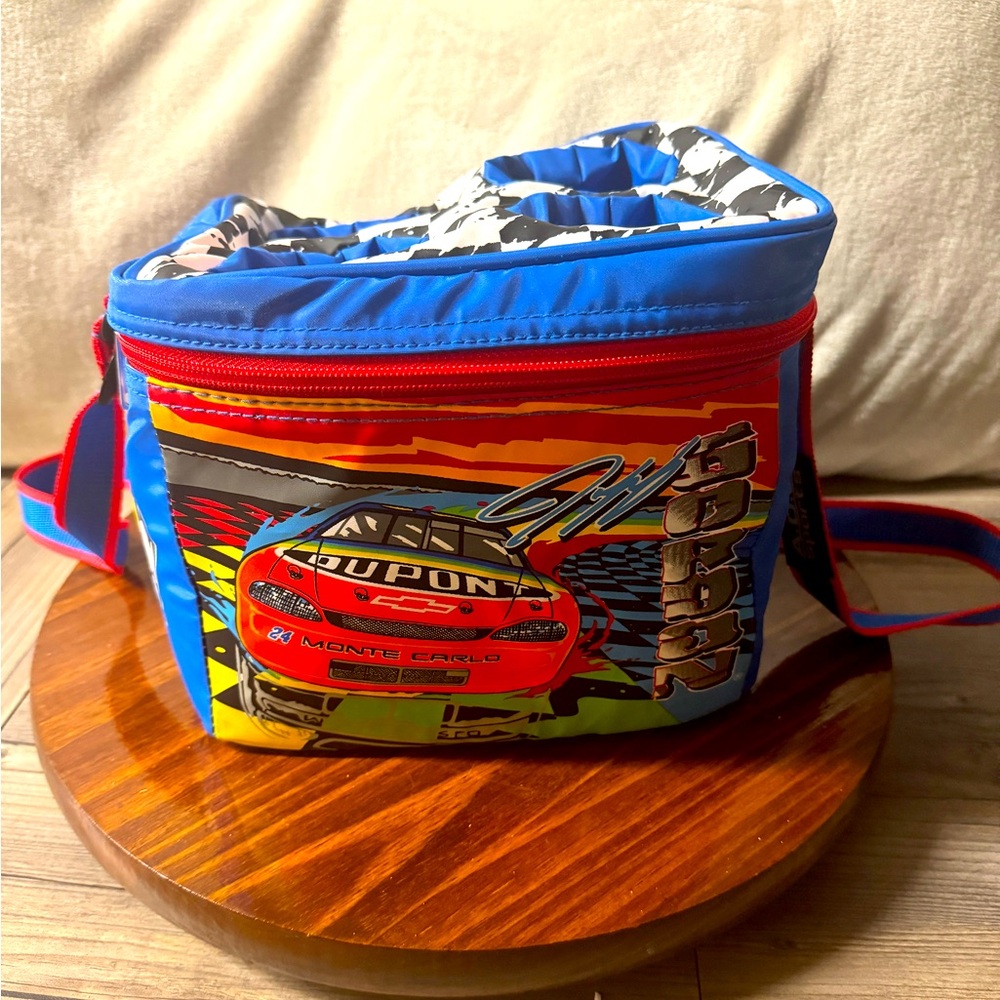 VINTAGE NASCAR JEFF GORDON #24 LUNCH COOLER BAG RARE DUPONT REFINISH RACING